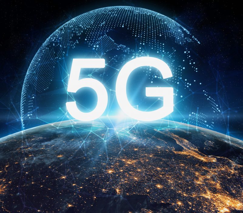 concept of future technology 5G network wireless systems and internet of things